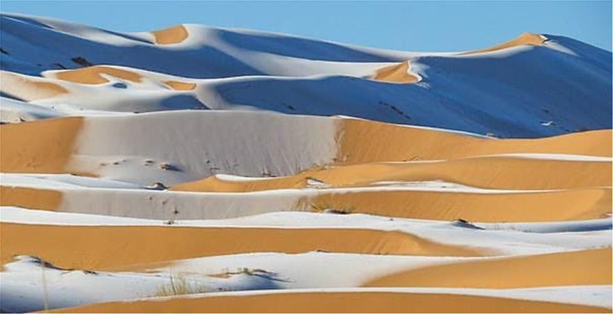  #PIXUR | Απίστευτες εικόνες | Πάγωσε μισό αιώνα μετά η Έρημος Σαχάρα!