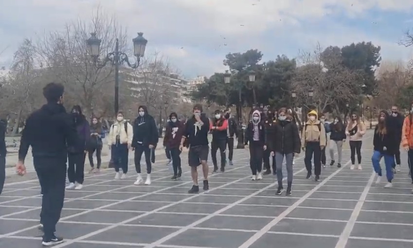  Φοιτητές ΤΕΦΑΑ στη Θεσσαλονίκη διαμαρτυρήθηκαν μετά…γυμναστικής